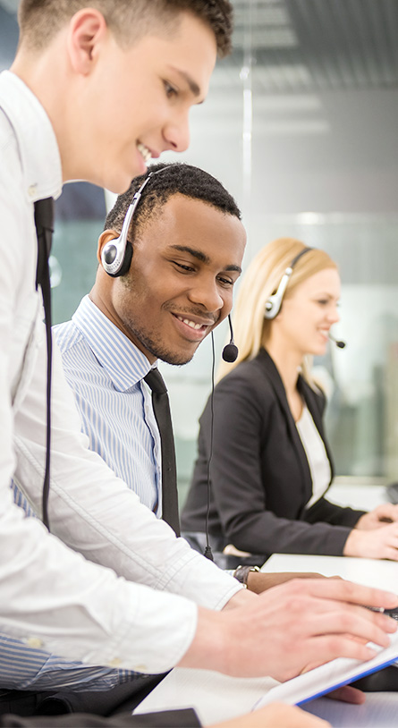 Happy Customer Service Team